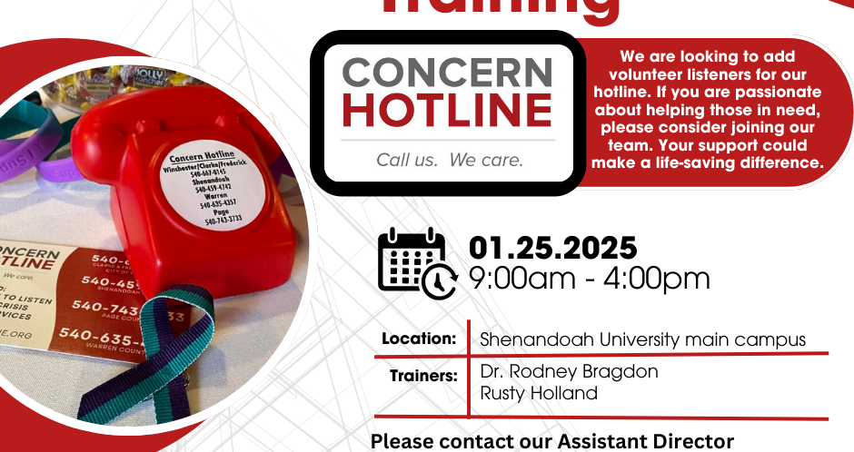 Concern Hotline’s Winter Listener Training