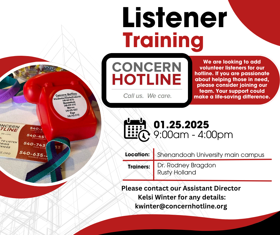 Concern Hotline’s Winter Listener Training